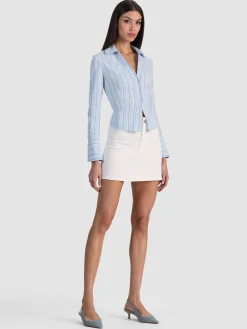 Alice and Olivia FREYA BUTTON DOWN TOP