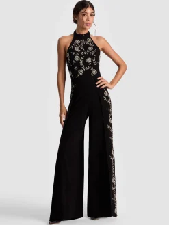 Alice and Olivia GATZ EMBELLISHED JUMPSUIT