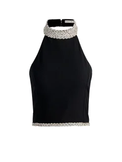 Alice and Olivia GATZ EMBELLISHED TOP