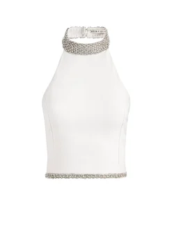 Alice and Olivia GATZ EMBELLISHED TOP