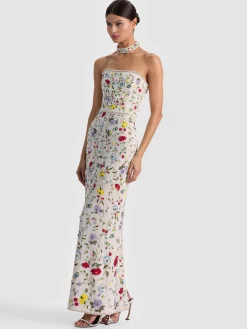 Alice and Olivia GEORGIE EMBELLISHED GOWN