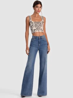 Alice and Olivia GUINEVERE EMBELLISHED BUSTIER