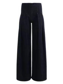 Alice and Olivia HENRY PLEATED DENIM PANT