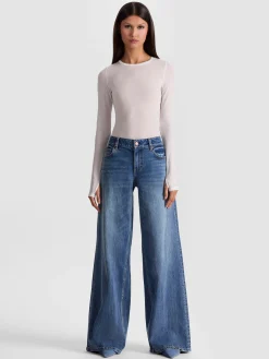 Alice and Olivia HOTTIE LONG SLEEVE BODYSUIT