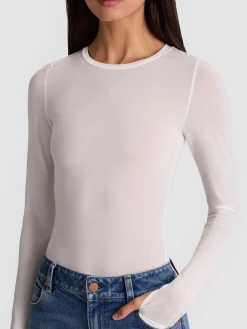 Alice and Olivia HOTTIE LONG SLEEVE BODYSUIT