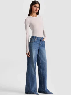 Alice and Olivia HOTTIE LONG SLEEVE BODYSUIT