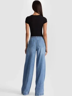 Alice and Olivia HOTTIE SHORT SLEEVE BODYSUIT