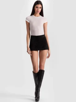 Alice and Olivia HOTTIE SHORT SLEEVE BODYSUIT