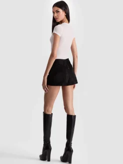 Alice and Olivia HOTTIE SHORT SLEEVE BODYSUIT