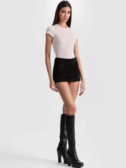 Alice and Olivia HOTTIE SHORT SLEEVE BODYSUIT