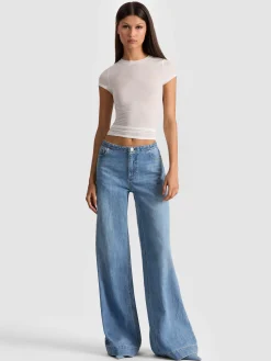 Alice and Olivia HOTTIE SHRUNKEN BABY TEE