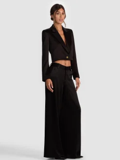 Alice and Olivia INES CROPPED BOXY BLAZER
