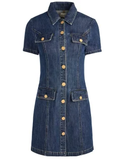Alice and Olivia JAMIE DENIM MINI DRESS