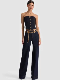 Alice and Olivia JASPER CHAIN BELT JEAN