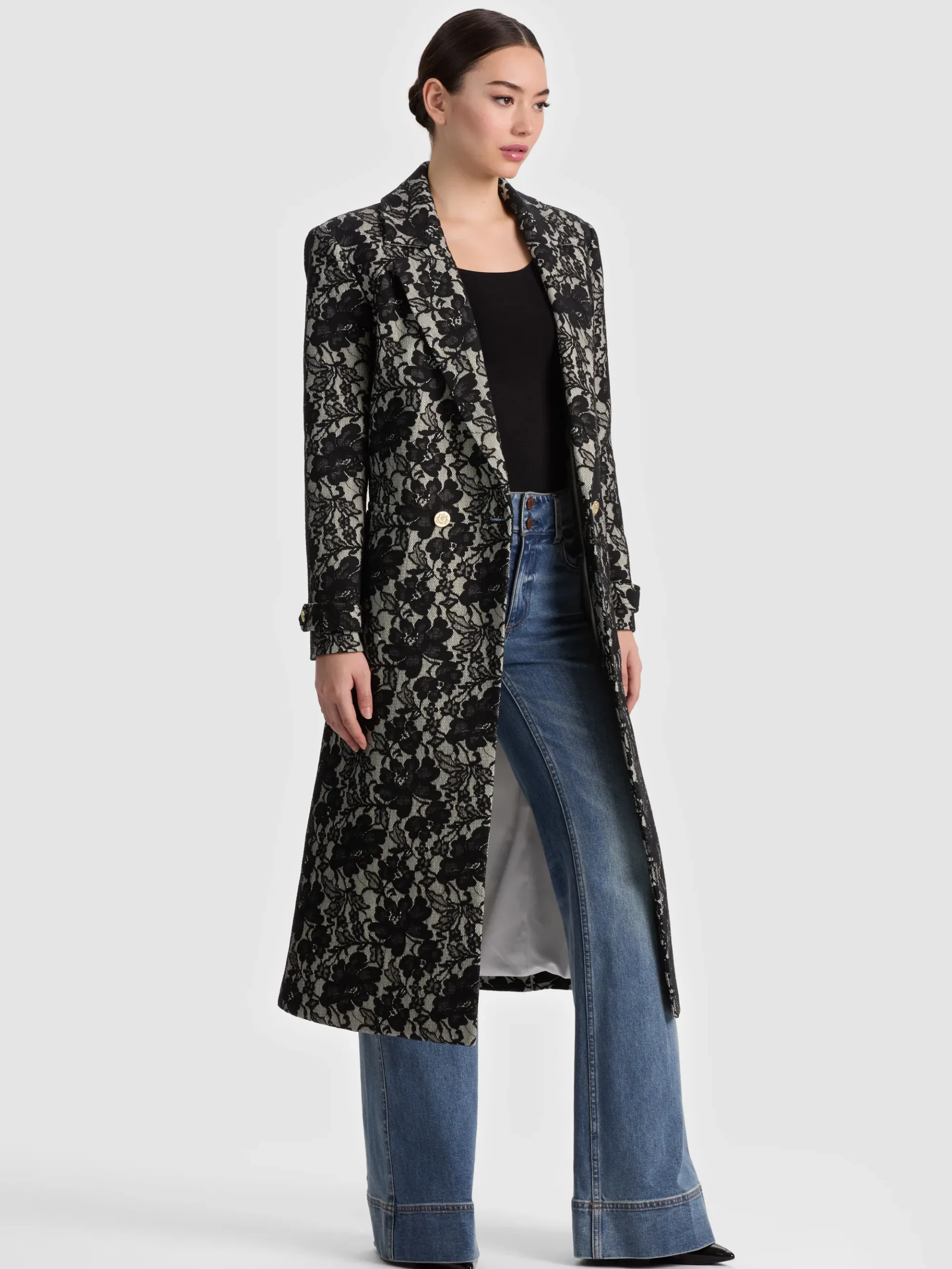 Alice and Olivia JIMMY LACE COAT
