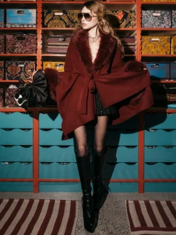 Alice and Olivia JOANNE SWEATER COAT