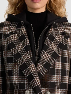 Alice and Olivia JORDAN BLAZER WITH REMOVABLE HOODIE