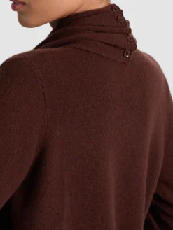 Alice and Olivia JULES CASHMERE DRAPED PULLOVER