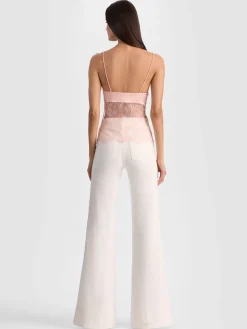 Alice and Olivia JULIETTA LACE TANK