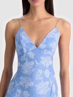 Alice and Olivia JULIETTA MIDI SLIP DRESS