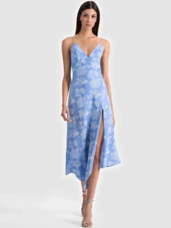 Alice and Olivia JULIETTA MIDI SLIP DRESS
