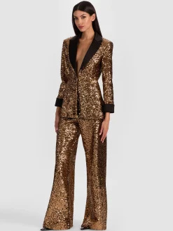 Alice and Olivia JUSTIN SEQUIN BLAZER