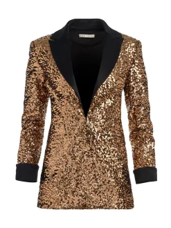 Alice and Olivia JUSTIN SEQUIN BLAZER