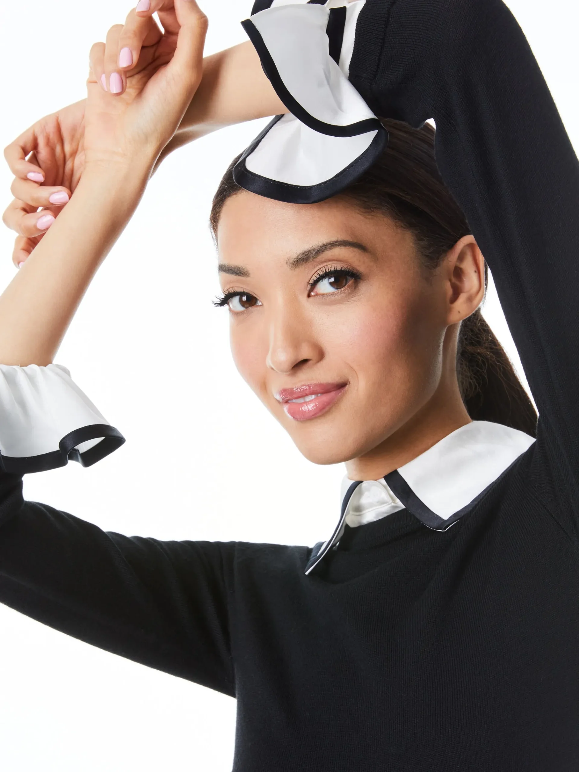 Alice and Olivia JUSTINA COLLARED SWEATER