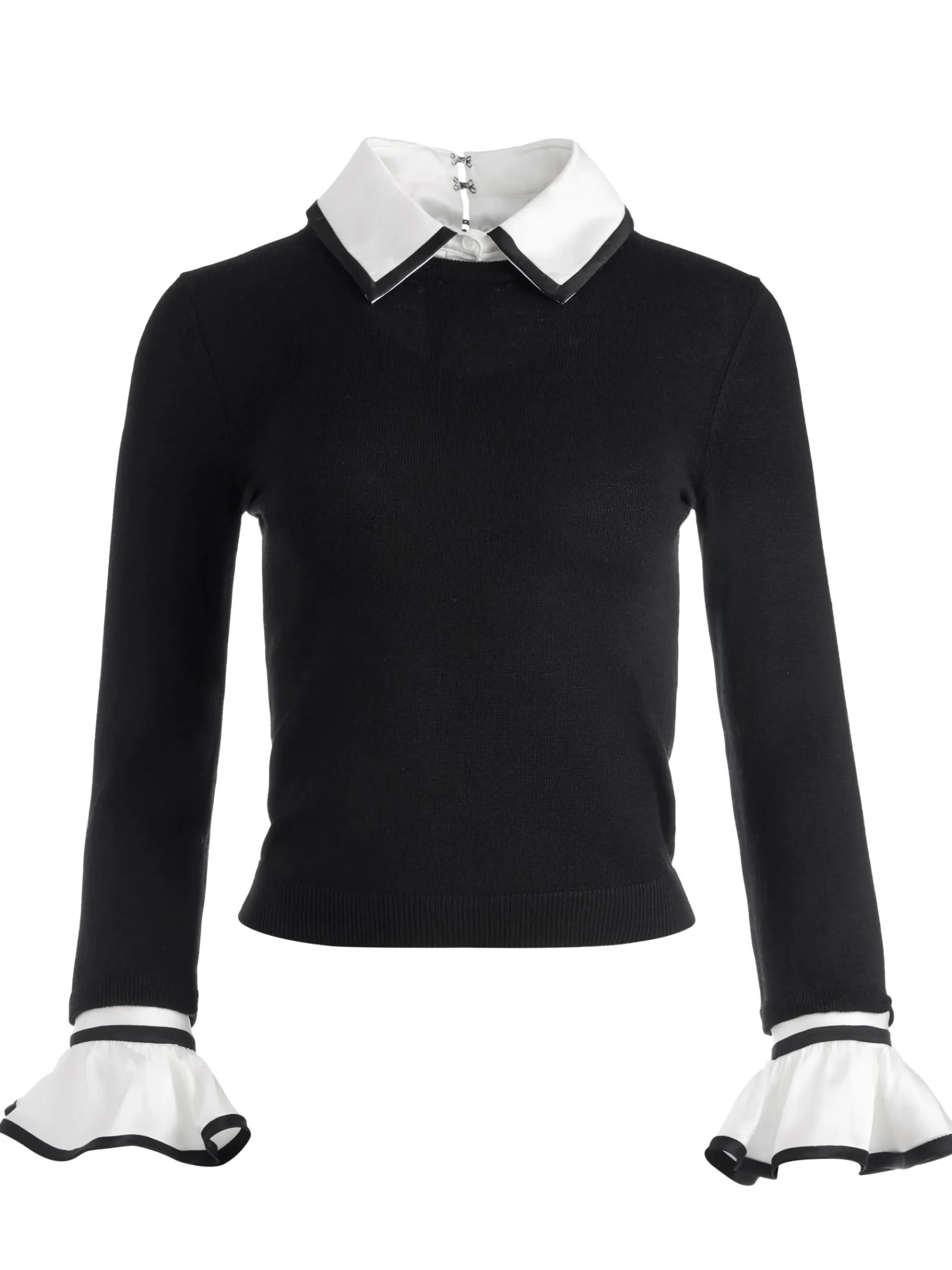Alice and Olivia JUSTINA COLLARED SWEATER