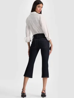 Alice and Olivia KAI LOW RISE CAPRI JEAN