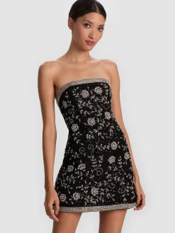 Alice and Olivia KATIA EMBELLISHED MINI GOWN