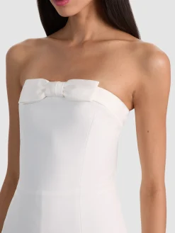 Alice and Olivia KATYA SCULPTED BOW ROMPER