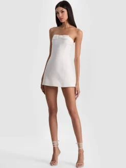 Alice and Olivia KATYA SCULPTED BOW ROMPER