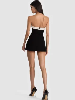 Alice and Olivia KATYA SCULPTED BOW ROMPER
