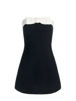 Alice and Olivia KATYA SCULPTED BOW ROMPER