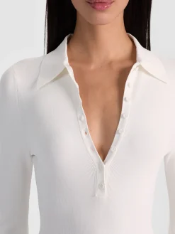 Alice and Olivia KEENAN POLO BODYSUIT