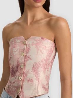 Alice and Olivia KELCEY STRAPLESS VEST