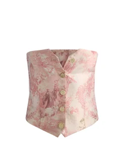 Alice and Olivia KELCEY STRAPLESS VEST