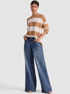 Alice and Olivia LAURA CASHMERE PULLOVER