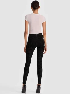Alice and Olivia LENNOX SUEDE LEGGING
