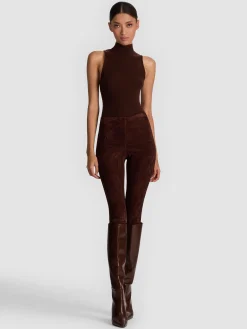 Alice and Olivia LENNOX SUEDE LEGGING
