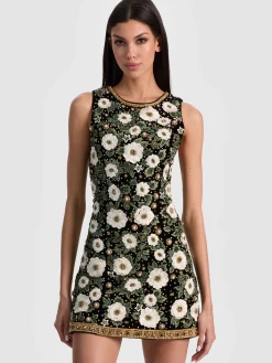 Alice and Olivia LINDSEY EMBELLISHED GOWN