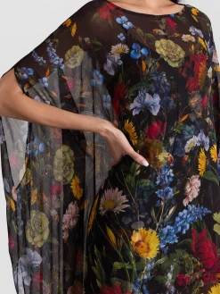 Alice and Olivia LINN CAPE MAXI DRESS