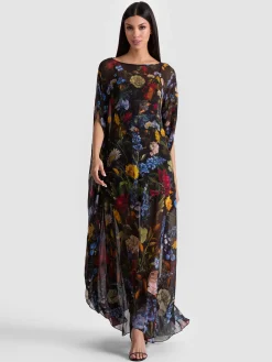 Alice and Olivia LINN CAPE MAXI DRESS