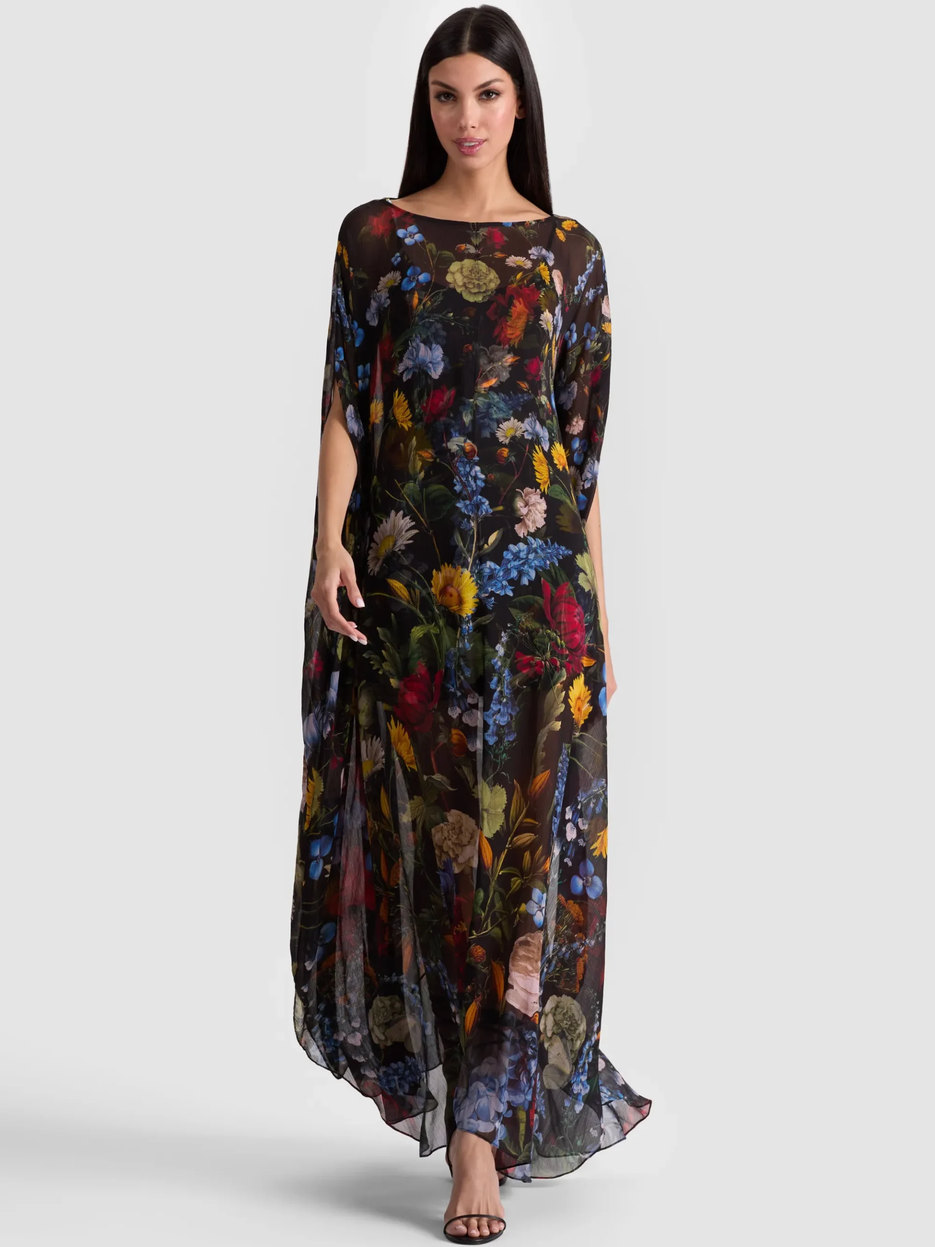Alice and Olivia LINN CAPE MAXI DRESS