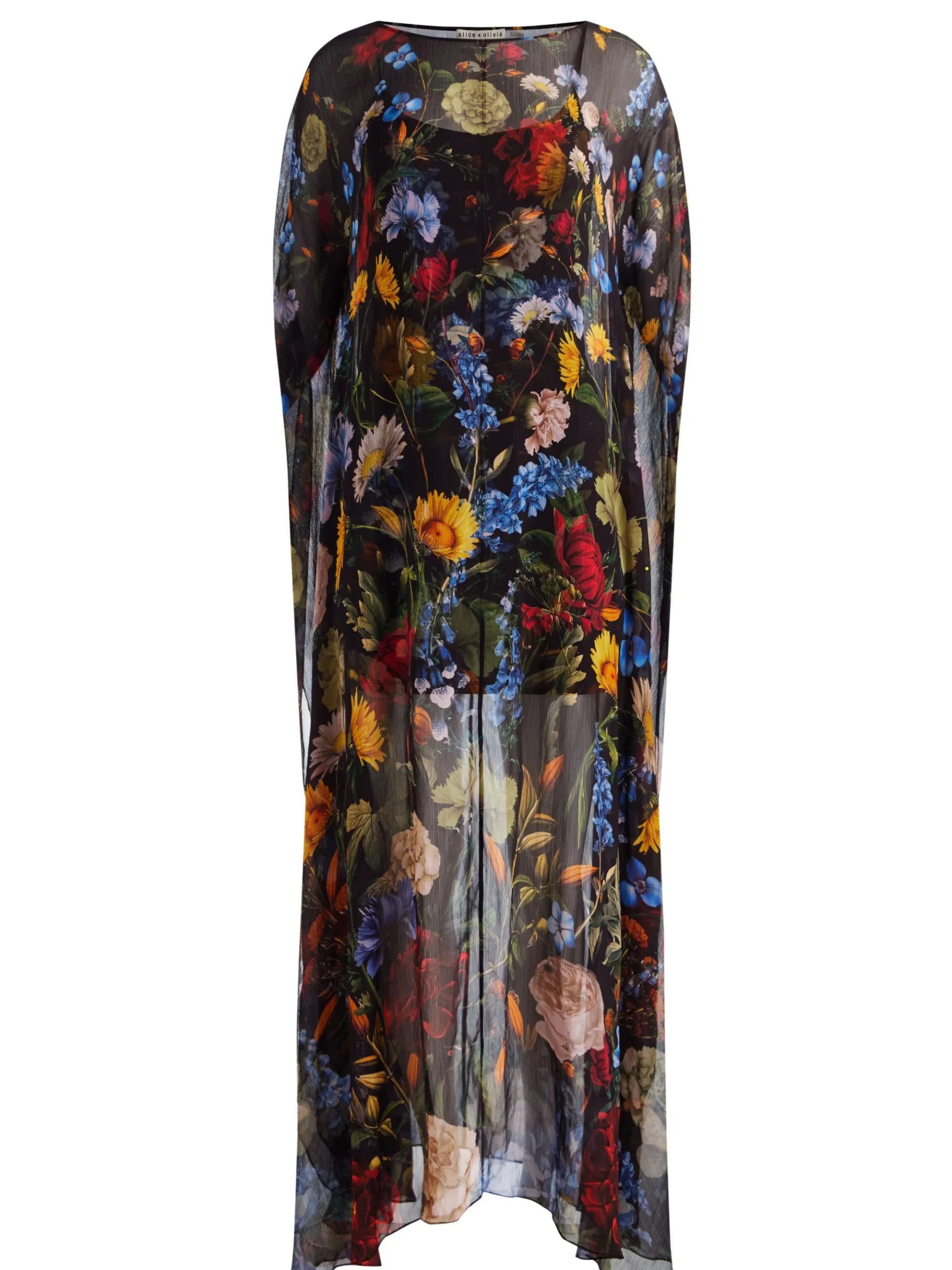 Alice and Olivia LINN CAPE MAXI DRESS