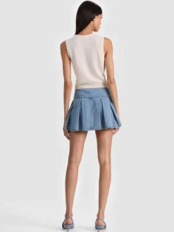 Alice and Olivia LOLY BUTTON FRONT CASHMERE VEST