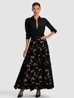 Alice and Olivia LORENA LACE MAXI SKIRT