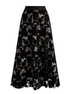Alice and Olivia LORENA LACE MAXI SKIRT