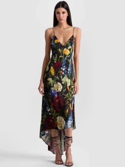 Alice and Olivia LUCIANA SLIP DRESS